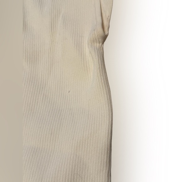 House of Harlow 1960|  cap sleeve ribbed crop top | Color: Cream | Size: M - Picture 4 of 8